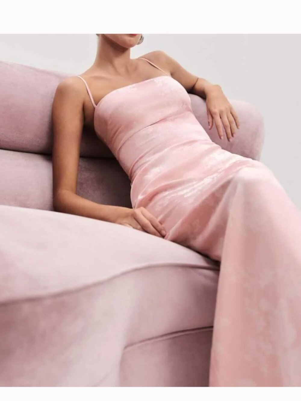 NWT Reformation Frankie Powder Pink Dress Size 12 - Picture 3 of 10